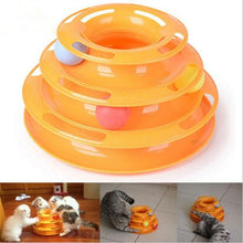 CW032 Creative Pet Cat Toy Luxury Cat Interactive Pet Toy Training Amusement Plate Trilaminar Crazy Ball Disk Play Activity Game