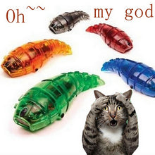[MPK 10 Years] Larva Robot, Cats-go-crazy Speed Electric Toy, Battery-Operated Cat Toy (Blue and Black left)
