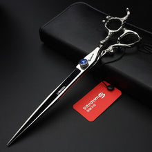 Hair scissors 8 Inch hair cutting scissors Silvery Hairdressing scissors Black stone Professional Human & Dogs & Cats NEW