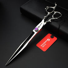 Hair scissors 8 Inch hair cutting scissors Silvery Hairdressing scissors Black stone Professional Human & Dogs & Cats NEW