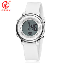 OHSEN Children Watch Digital LED Luminous Sports Watches Women New Silicone Relogios Fashion Kids Outdoors Waterproof Watches