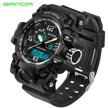 SANDA Military Sport Watch Men Top Brand Luxury Famous Electronic LED Digital Wrist Watches For Men Male Clock Relogio Masculino