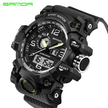 SANDA Military Sport Watch Men Top Brand Luxury Famous Electronic LED Digital Wrist Watches For Men Male Clock Relogio Masculino