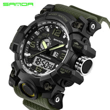 SANDA Military Sport Watch Men Top Brand Luxury Famous Electronic LED Digital Wrist Watches For Men Male Clock Relogio Masculino
