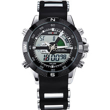 WEIDE Watches Mens Sport Military LCD Luminous Analog Digital Date Stopwatch Week Alarm Band Buckle Display Relogio Masculino