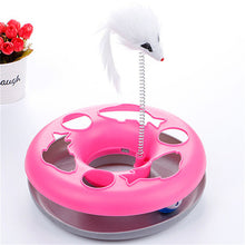 Pet Cat Toys Single - layer  Kettle Spring Mice Crazy Amusement Disk Multifunctional Disk Play Activity