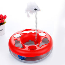 Pet Cat Toys Single - layer  Kettle Spring Mice Crazy Amusement Disk Multifunctional Disk Play Activity