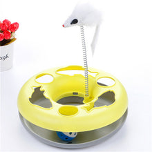 Pet Cat Toys Single - layer  Kettle Spring Mice Crazy Amusement Disk Multifunctional Disk Play Activity
