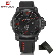 2017 New NAVIFORCE Sport Mens Watches Top Brand Luxury Waterproof Leather Quartz Watch Military Wristwatch Male Clock relogio