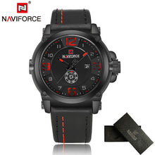 2017 New NAVIFORCE Sport Mens Watches Top Brand Luxury Waterproof Leather Quartz Watch Military Wristwatch Male Clock relogio