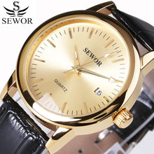 SEWOR Luxury Brand Fashion Casual Men Watches Automatic Mechanical Watch Business Date Clock Leather Strap montre homme 2016 New