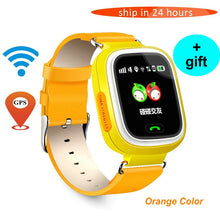 Free Shipping Q90 GPS Phone Positioning Fashion Children Watch 1.22Inch Color Touch Screen WIFI SOS Smart Watch Baby Q80 Q50 Q60