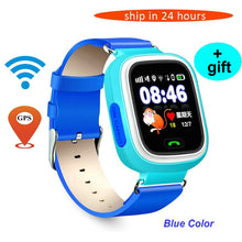 Free Shipping Q90 GPS Phone Positioning Fashion Children Watch 1.22Inch Color Touch Screen WIFI SOS Smart Watch Baby Q80 Q50 Q60