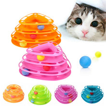New Funny Pet Toys Cat Crazy Ball Disk Interactive Amusement Plate Play Disc Trilaminar Turntable Cat Toy 5 Style