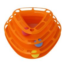 New Funny Pet Toys Cat Crazy Ball Disk Interactive Amusement Plate Play Disc Trilaminar Turntable Cat Toy 5 Style