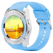 Fashion Q7 Passometer Smart watch with Touch Screen camera TF card Bluetooth smartwatch for Android Phone  Russian clock
