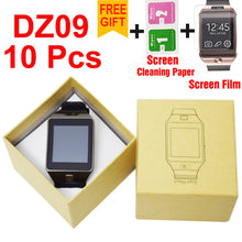 DHL 10pcs/lot DZ09 smartwatch for smart phone smart watch with camera Anti-lost support SIM/TF card MP3 pk GT08 A1 U8