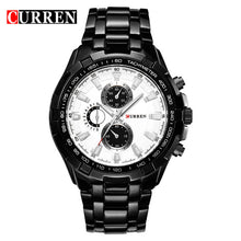 CURREN Top Brand Luxury Men's Watches Men Casual Military Business Steel Clock Male Waterproof Clocks Sport Quartz Wrist Watch