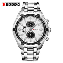 CURREN Top Brand Luxury Men's Watches Men Casual Military Business Steel Clock Male Waterproof Clocks Sport Quartz Wrist Watch