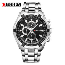 CURREN Top Brand Luxury Men's Watches Men Casual Military Business Steel Clock Male Waterproof Clocks Sport Quartz Wrist Watch