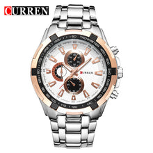 CURREN Top Brand Luxury Men's Watches Men Casual Military Business Steel Clock Male Waterproof Clocks Sport Quartz Wrist Watch