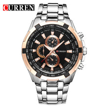 CURREN Top Brand Luxury Men's Watches Men Casual Military Business Steel Clock Male Waterproof Clocks Sport Quartz Wrist Watch