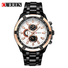 CURREN Top Brand Luxury Men's Watches Men Casual Military Business Steel Clock Male Waterproof Clocks Sport Quartz Wrist Watch