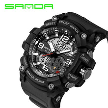 SANDA Brand Men Military Sports Watches Digital LED Electronic Wrist Watches Waterproof Male Clock For Man Relogio Masculino