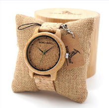 BOBO BIRD Lovers Design Bamboo Wooden Quartz Wristwatch Handcrafted Wood Watches for Men Women as Gift relogio masculino