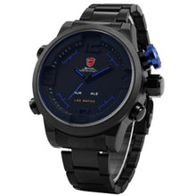 Luxury Package Box SHARK Sport Watch Brand Reloj Hombre Calendar Digital Army Quartz Military LED Steel Wrist Watches /SH103-108