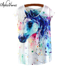 Summer Style 3D T Shirt Women Hot Style T-Shirt Women's T Shirts Tee Tops unicorn horse animal owl deer cat Lions