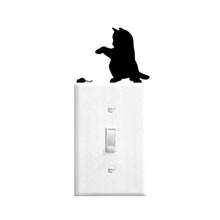 Funny Cat And  Mouse Switch Stickers Decorative Vinyl Wall Stickers 2SS0850
