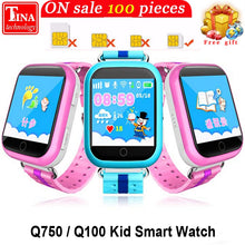 Original GPS Smart Watch Q750 Q100 Baby Smart Watch With 1.54inch Touch Screen SOS Call Location Device Tracker for Kid Safe