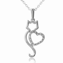 Sweet Cat Lover Necklace Small Jewelry European Style Fashion Lovers Cat pendant best Valentine's Day & Christmas Gift Wholesale